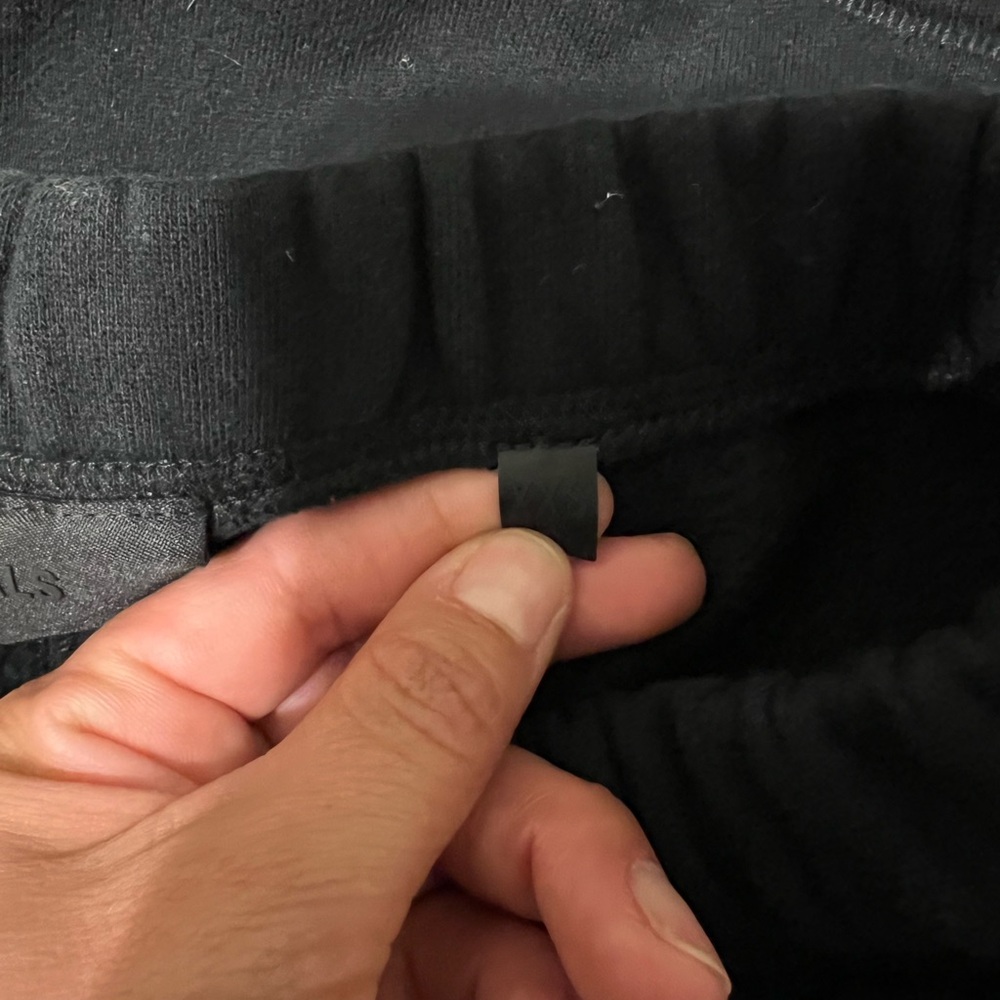 Essentials Black Drawstring Shorts - image 4